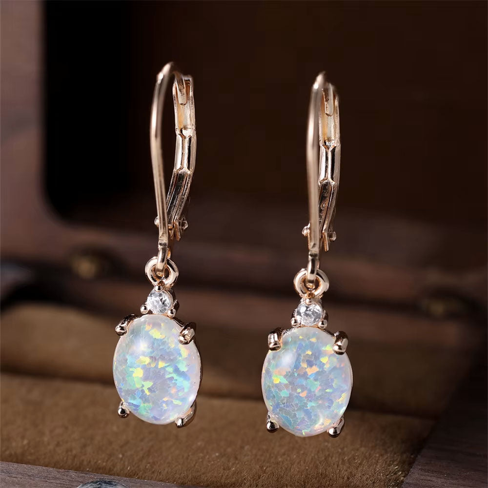 Rainbow Moonstone Earrings