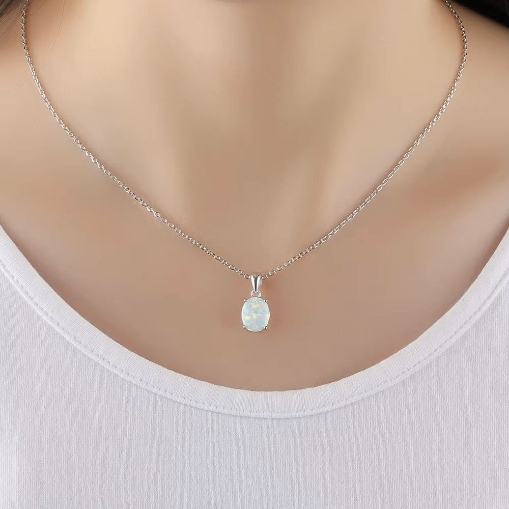 Rainbow Moonstone Necklace