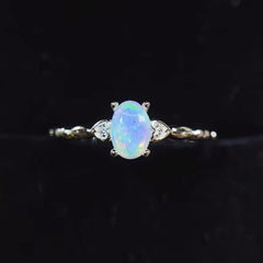 rainbow moonstone ring sterling silver