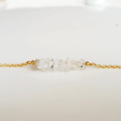 Raw Moonstone Bracelet