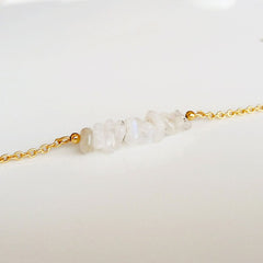 Raw Moonstone Bracelet