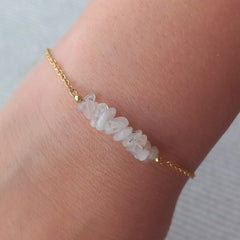 Raw Moonstone Bracelet