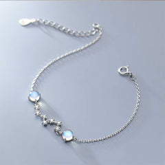 Silver Moonstone Bracelet