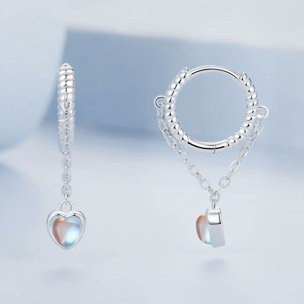 Sterling Silver Moonstone Earrings