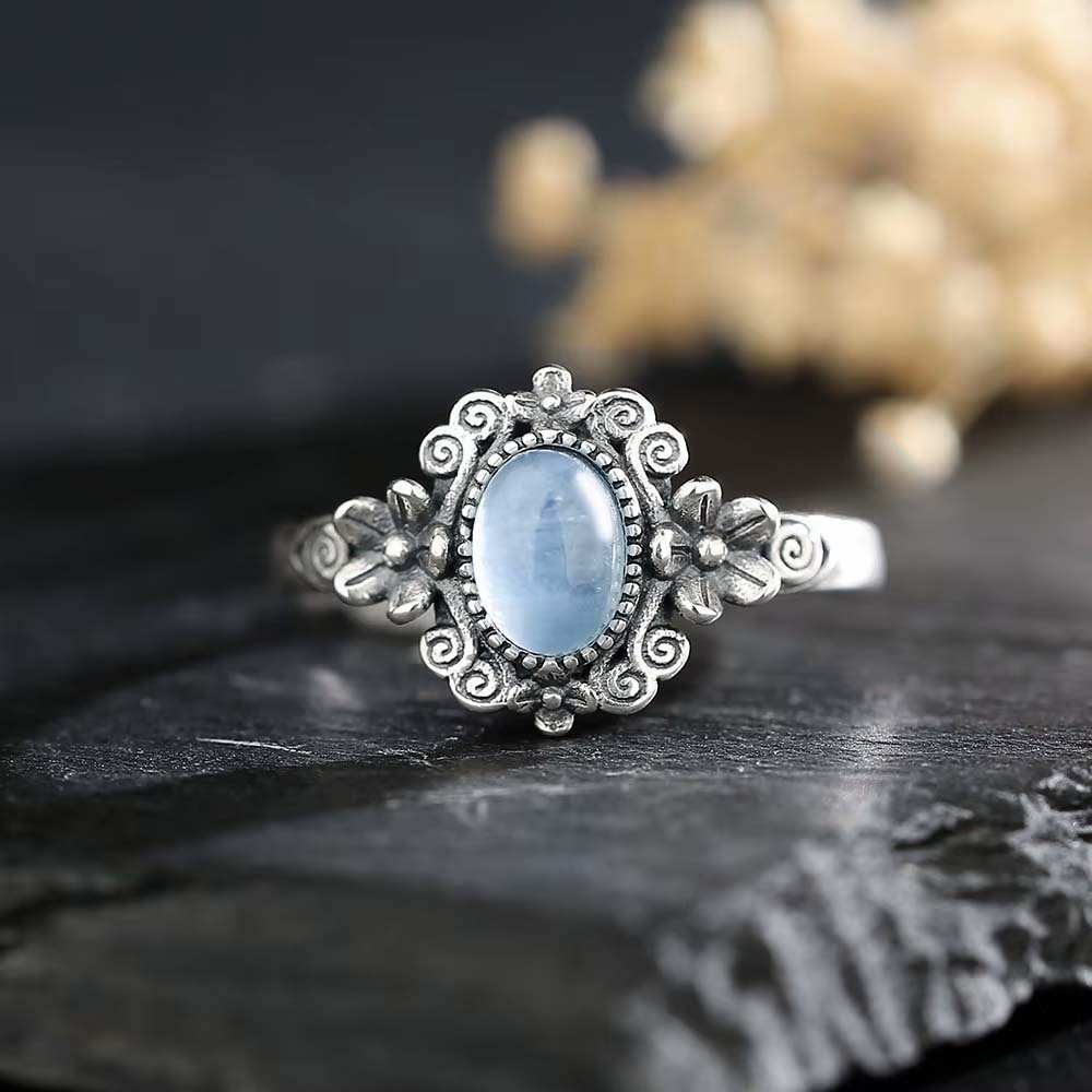 Tibetan Moonstone Ring