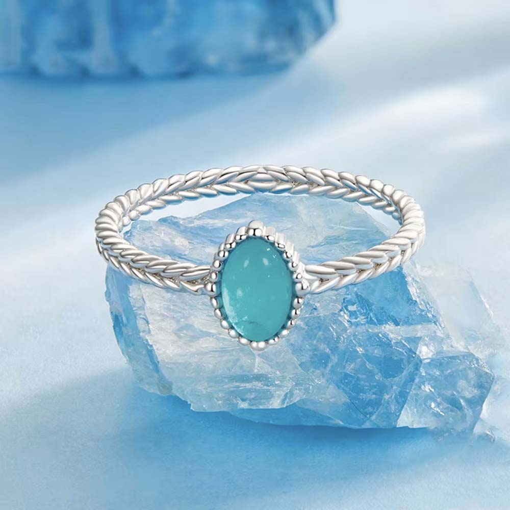 Turquoise Moonstone Ring