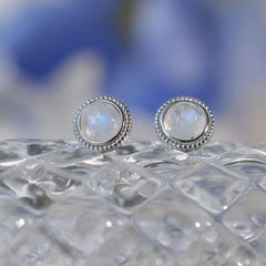 Vintage Moonstone Earrings