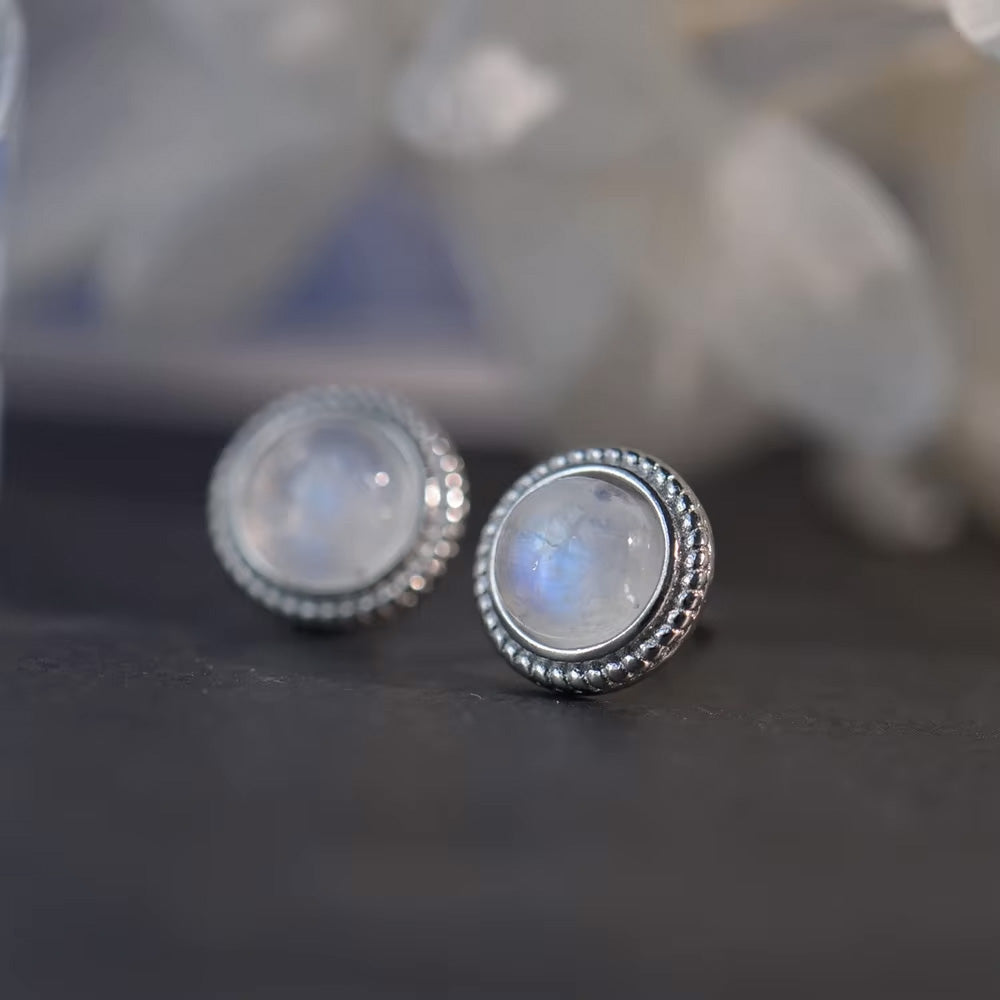 Vintage Moonstone Earrings